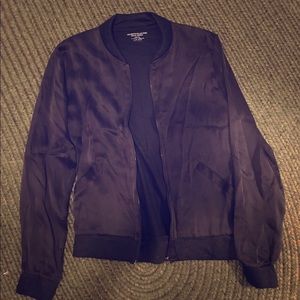 Majestic Filatures Paris linen and silk zip up top